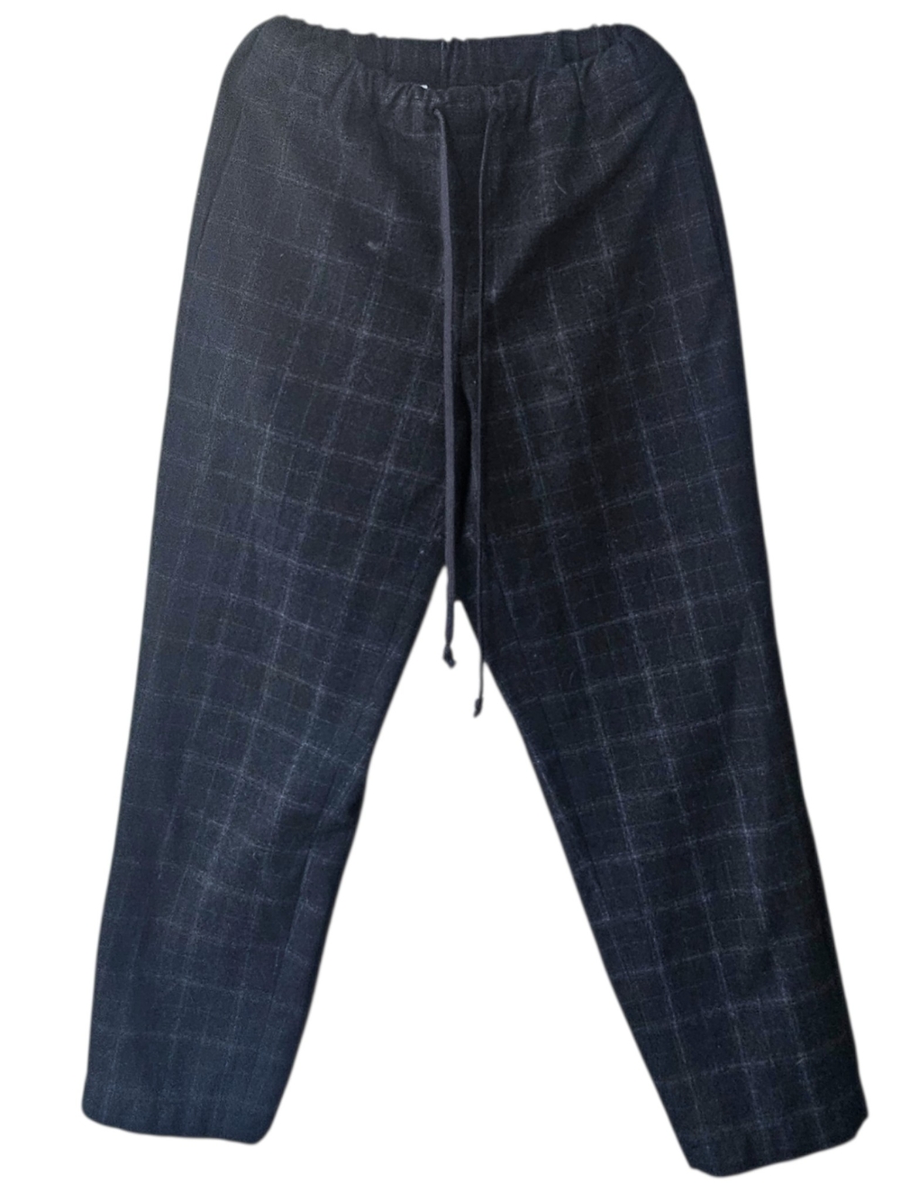 Babaton Black  Plaid Drawstring Joggers XXS